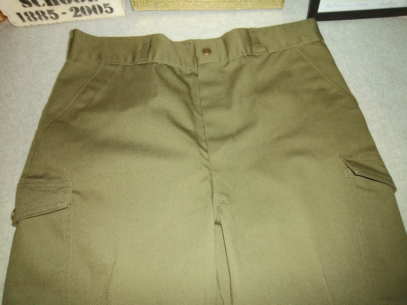 MENS BOY SCOUTS OF AMERICA PANTS 34 x 30 CLASSIC GREEN TROUSERS OFFICIAL UNIFORM