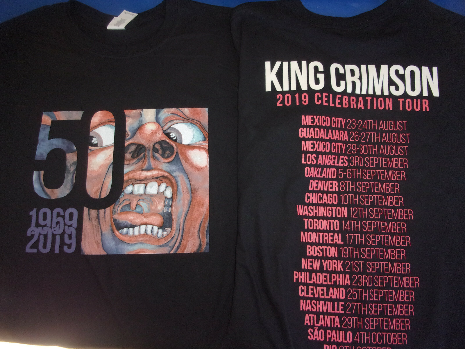 ONE New King Crimson 50th Anniversary World Tour Shirt Men's