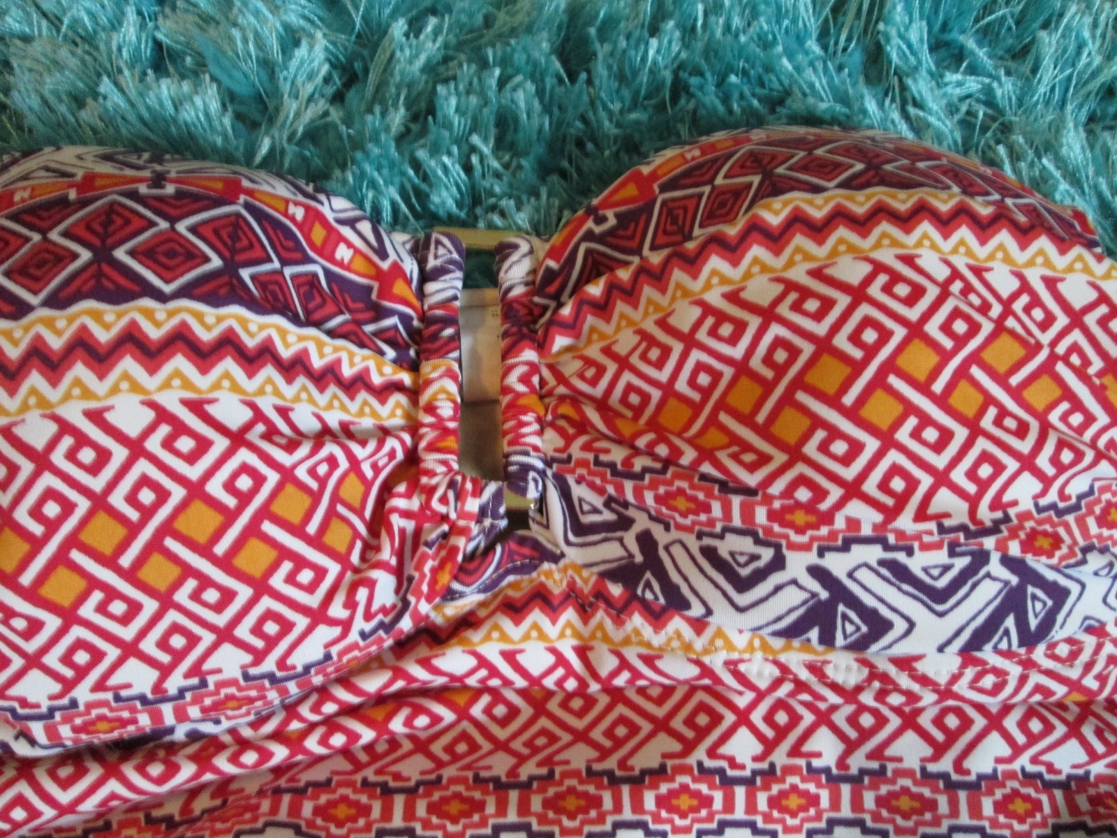 LADIES TANKINI SZ S A PEA IN THE POD MATERNITY SWIMSUIT * STRAPLESS, RUCHING