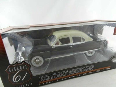 1:18 Highway 61 1953 Kaiser Manhattan Black/Beige Sku50435 Rarity And