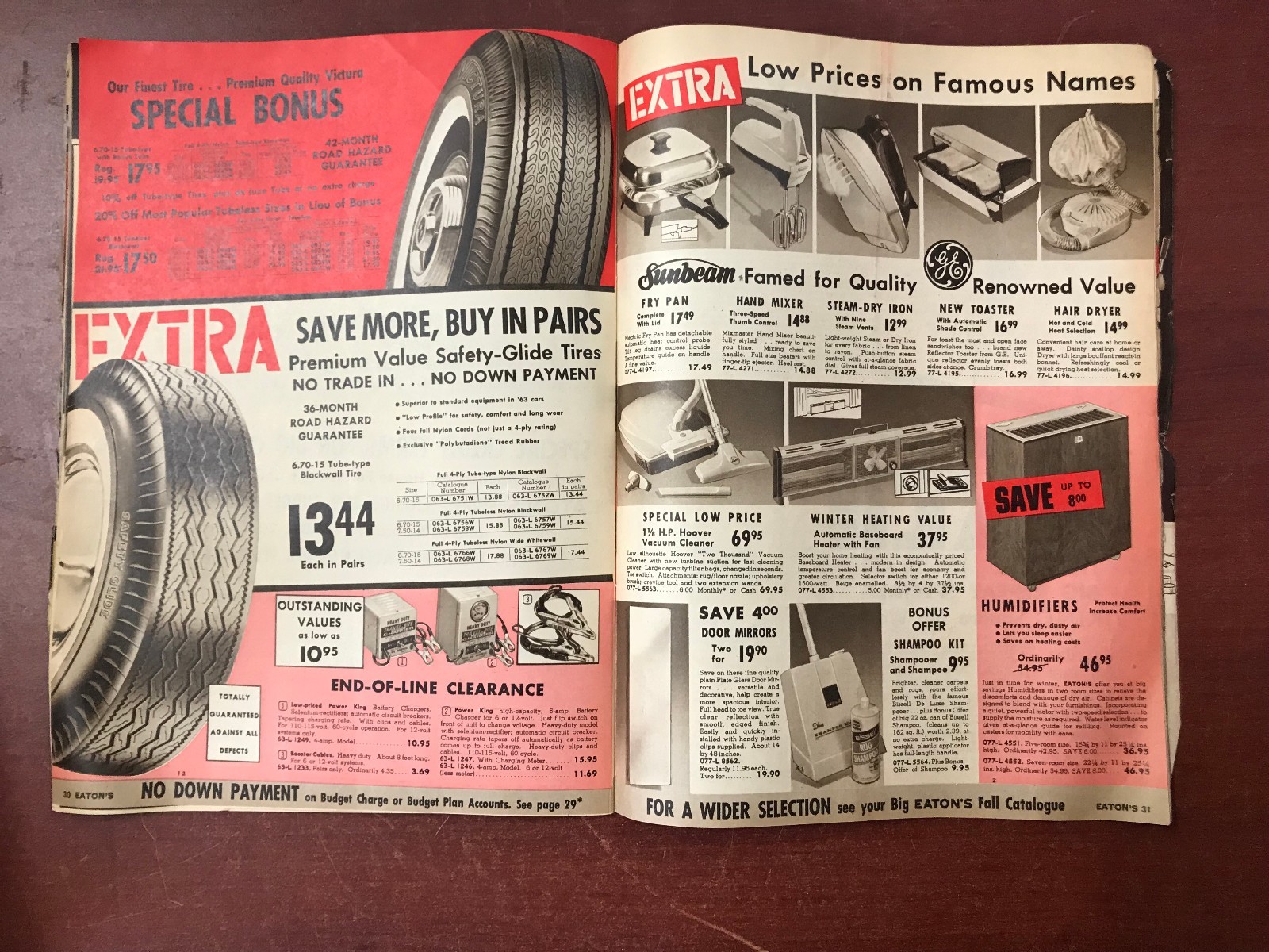 !!! EATON'S EXTRA SAVINGS SALES DECEMBER 1963 CATALOGUE !!!