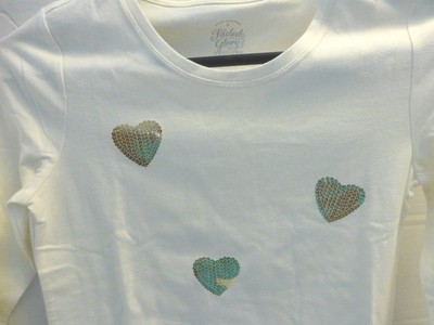 Girls Faded Glory LOT 3 NEW 10 12 Jeans and Shirts Sparkle Long Sleeve