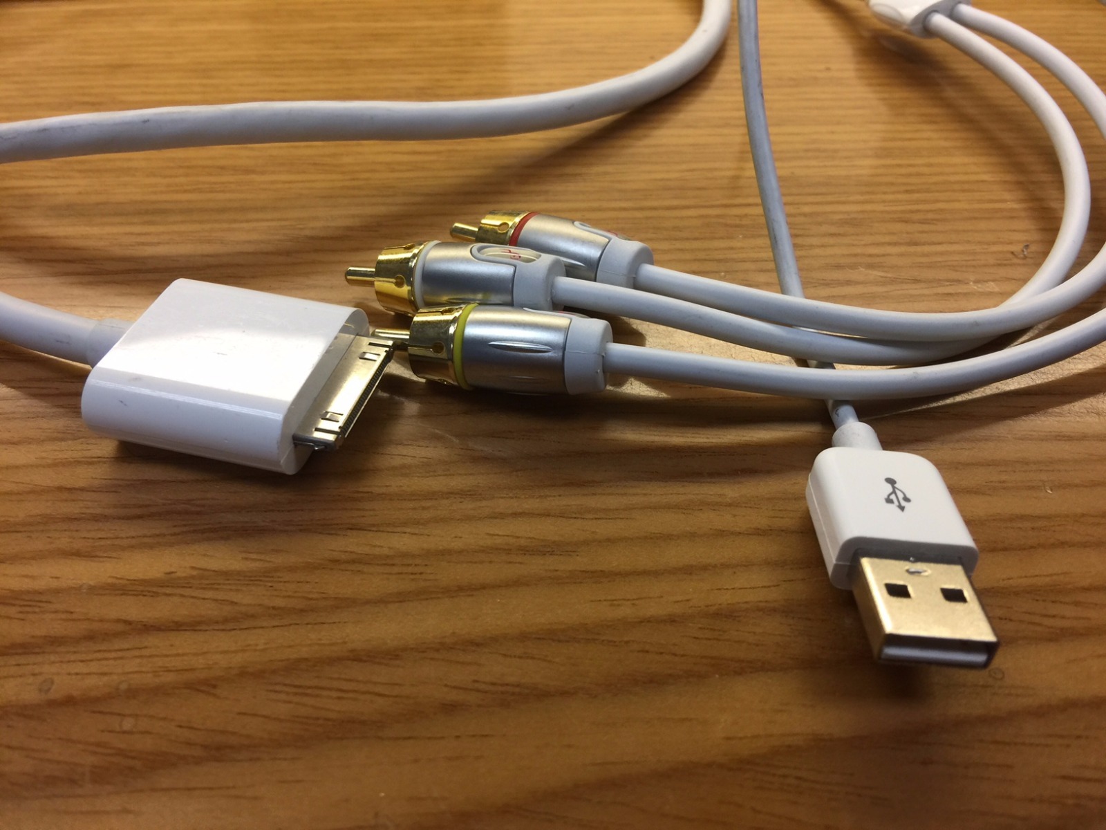 Lector de libros electrónicos y tablet RCA compuestos cables de A/V para Apple