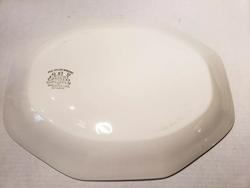 Vintage Wm Adams Platter Ironstone Octagonal Large 16
