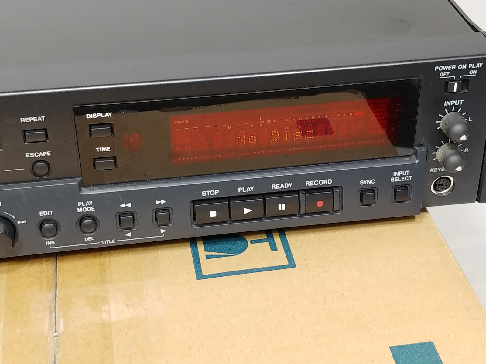 TASCAM MD-02 Mini Disc MD-02B Professional Recorder Deck
