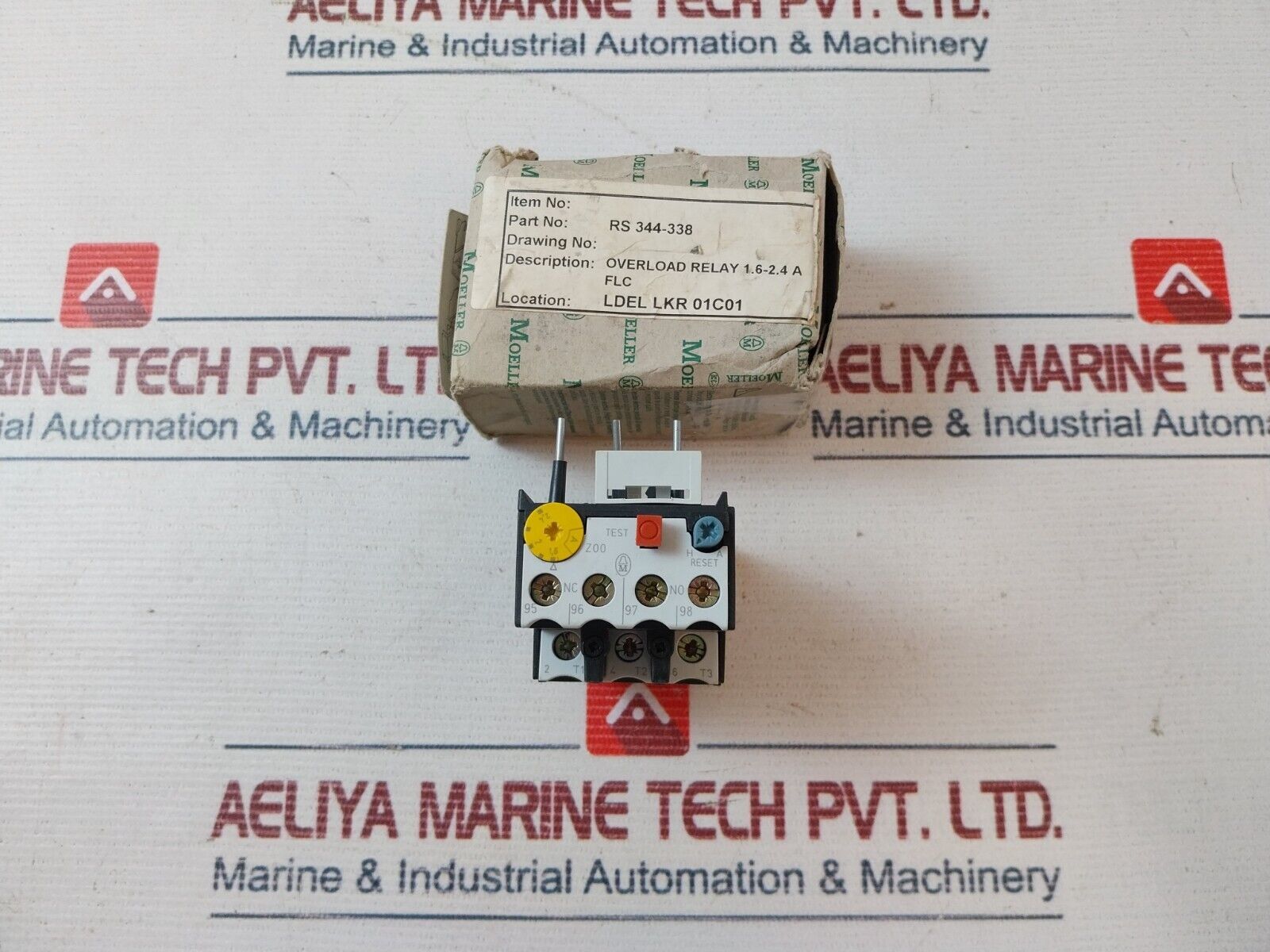 Moeller Z00-2.4 Motor Overload Relay 344-338, 1,62,4 a Moeller Z00-2.4 Motor Overload Relay 344-338, 1,62,4 a