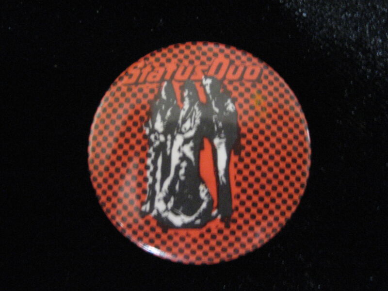 Status Quo-Group Shot-Checkered-Small-Pin-Button-Badge-80