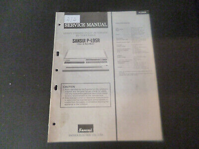 Original Service Manual Schaltplan Sansui P-L95R