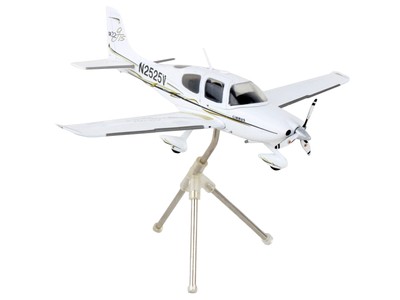 Cirrus SR22 Composite Aircraft ''N2525V'' White 1/72 Diecast Model Airplane