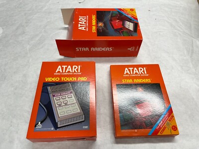 NOS 1982 ATARI *Star Raiders* Original Big BOX Package + Video Touch Pad Unused