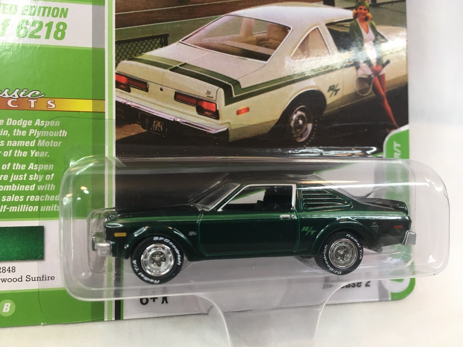 Johnny Lightning 1976 Dodge Aspen R/T Deep Sherwood Sunfire