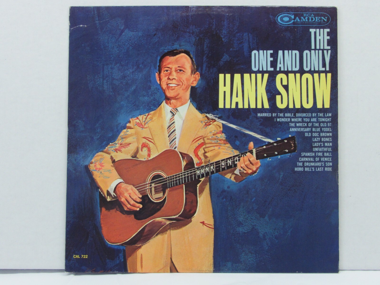 Hank Snow The One And Only Hank Snow LP RCA Camden CAL 722