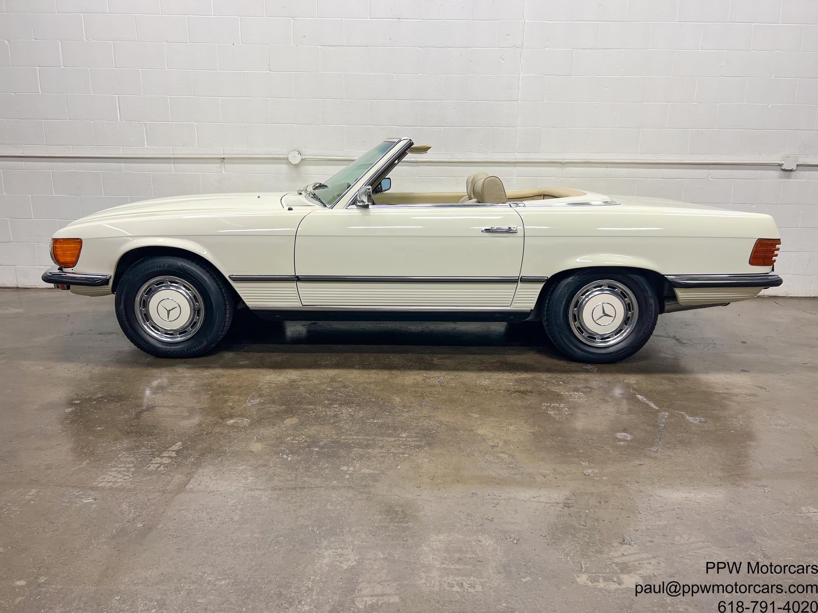 1973 Mercedes-Benz SL-Class  66,816 Miles Cream White Convertible 4.5L V8 Automa