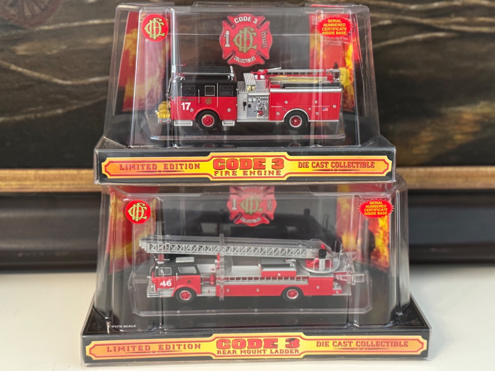 Code 3 Backdraft Set Chicago Fire Station Engine 17 Ladder