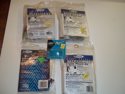ESTES MODEL ROCKETS PARTS AND ACCESSORIES NEW OLD STOCK