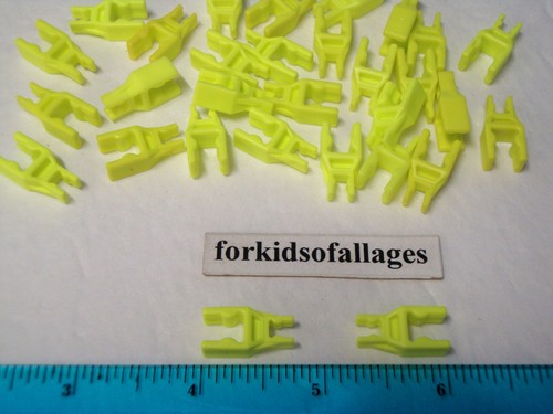 Knex Neon Yellow Transition Rod Connectors 30 Pieces Standard to Micro Adapters