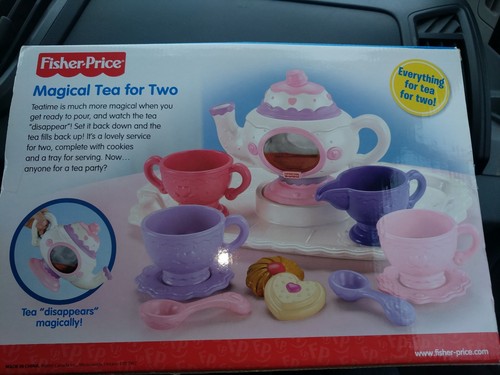 Fisher-Price Magical Tea For Two 2012 Tea Magically Disappears White Pink Purple