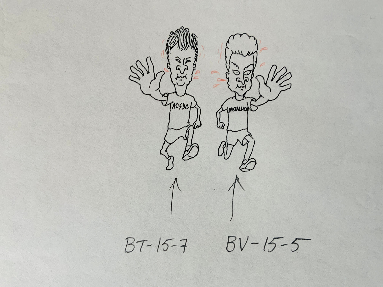 Beavis and Butt-Head 7 Original Production Drawings MTV 1993