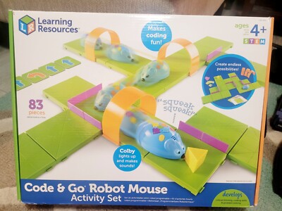 Code & Go Robot Mouse Activity Set, 83 Pieces, Ages 4+, STEM Learning Resources 