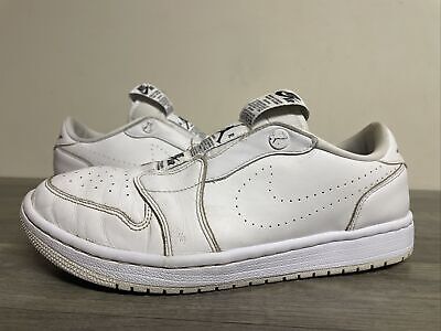 Nike Air Jordan 1 Retro Low Slip On White Black AV3918-100 Women 9 Shoes