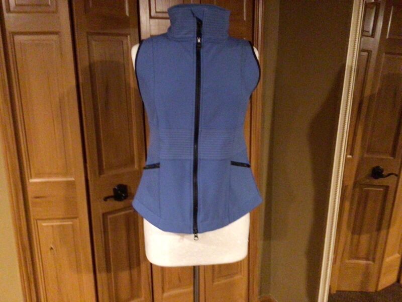 EUC Asmar Equestrian Thermal Riding Vest Blue, Size Small