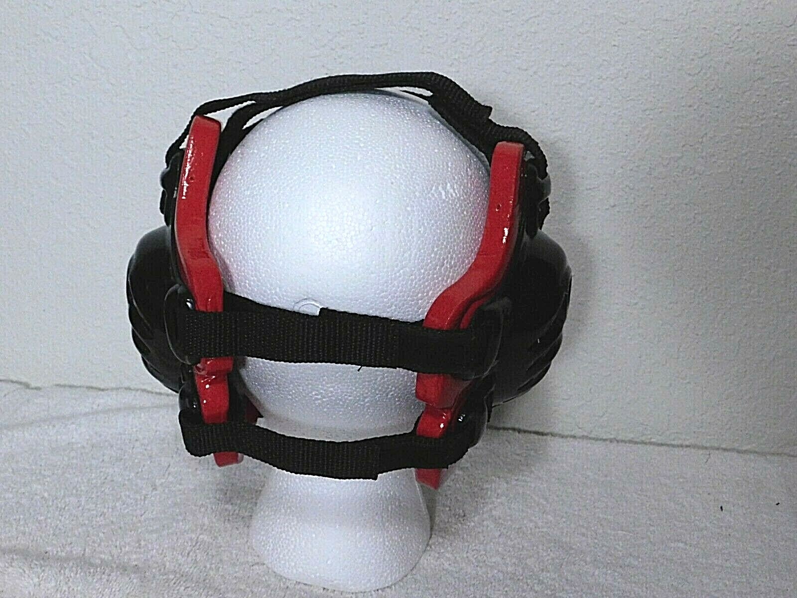 Pre-Owned Cliff Keen CK Wrestling Head Gear Adjustable (Red & Black)