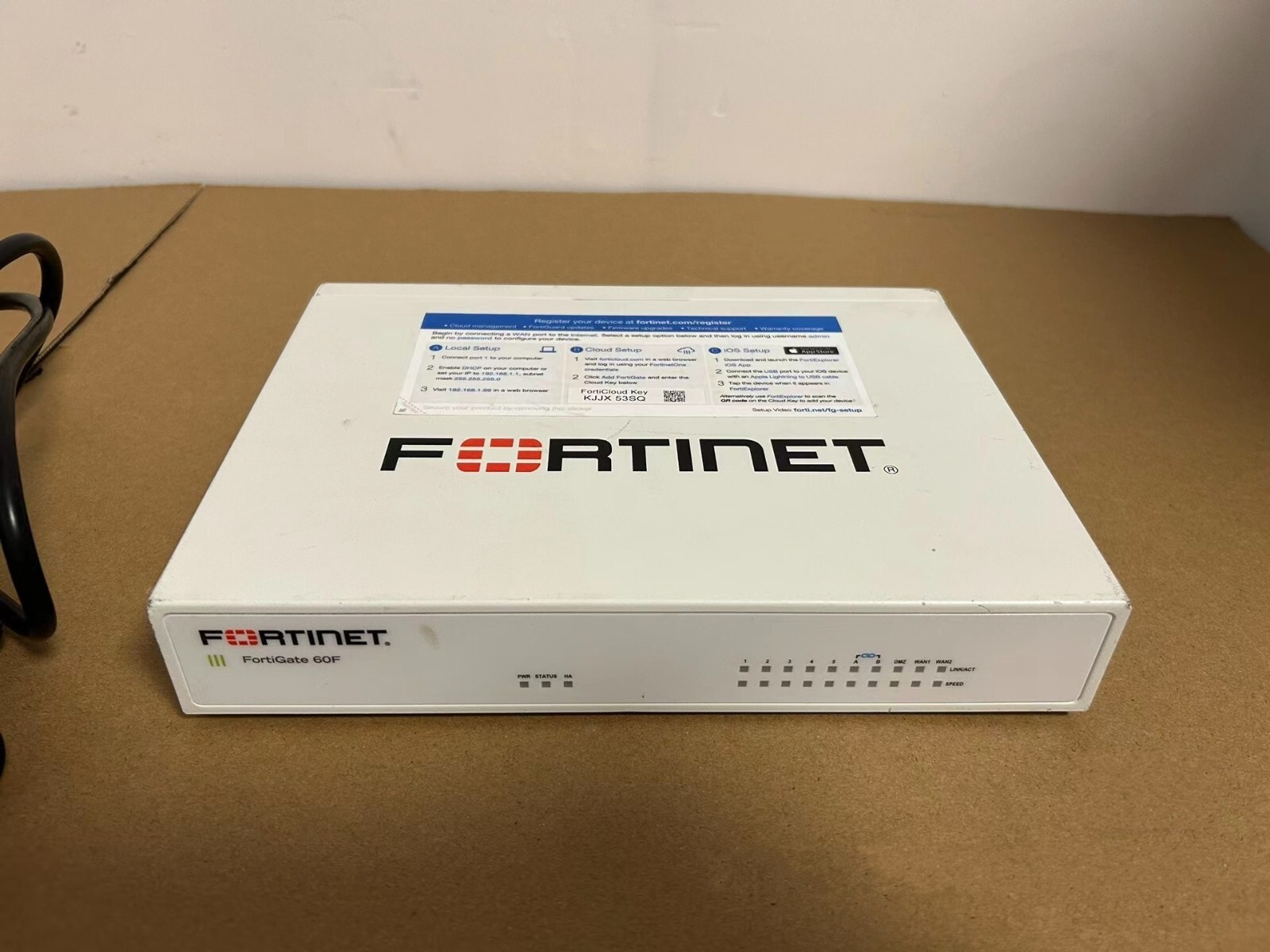 1PCS USED Fortinet FG-60F (DHL or EMS) #N6390 YF | eBay 1PCS USED Fortinet FG-60F (DHL or EMS) #N6390 YF | eBay