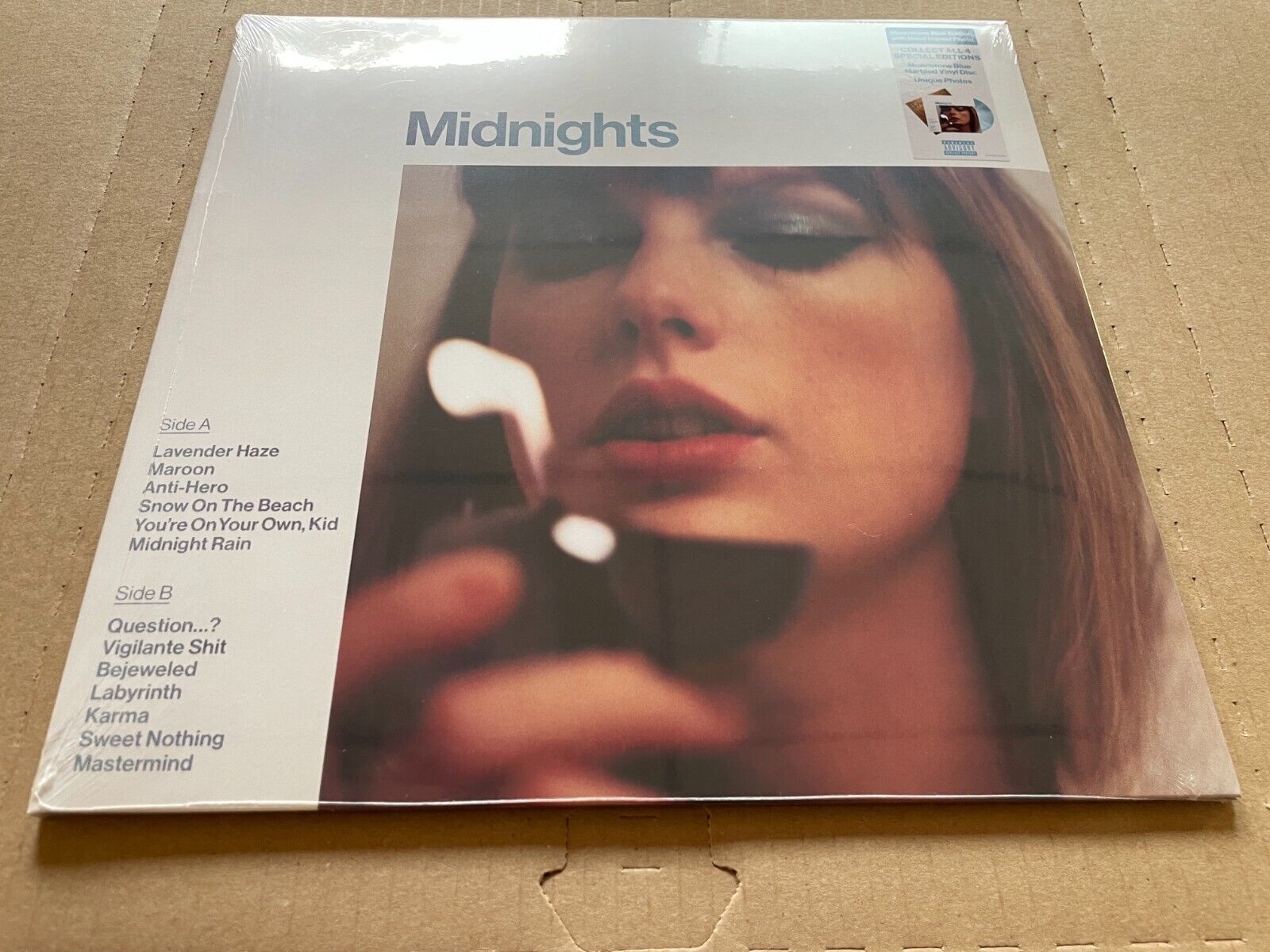 NEW SUPER RARE Taylor Swift - Midnights MOONSTONE BLUE Vinyl NEW SUPER RARE Taylor Swift - Midnights MOONSTONE BLUE Vinyl