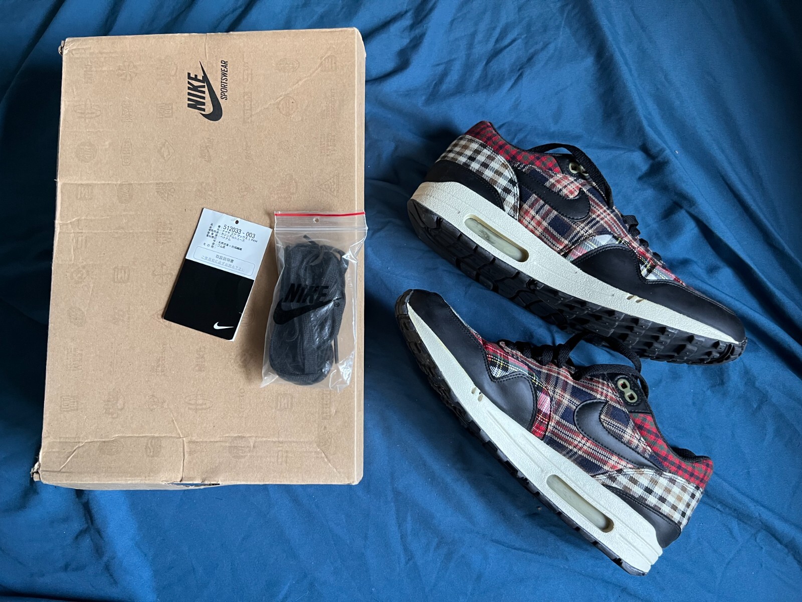 nike air max 1 tartan