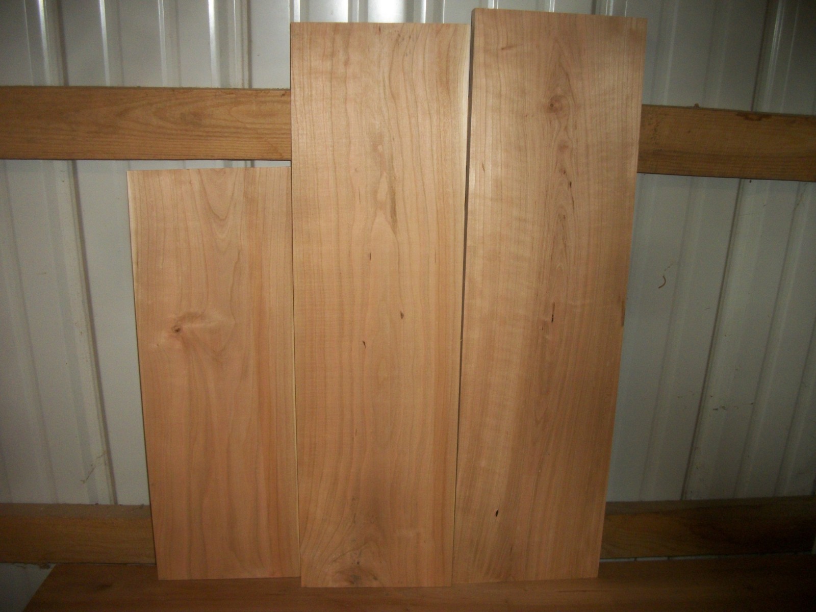 3 PC CHERRY BOARDS WOOD LUMBER KILN DRIED 15/16