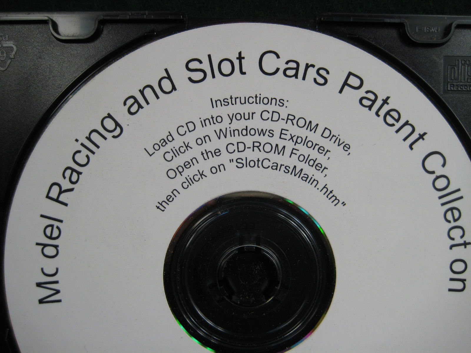 Vintage Model Racing and Slot Car Patent collection.  2002 CD-ROM