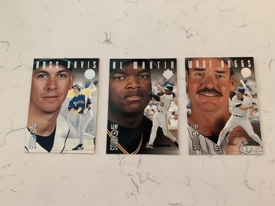 1996 Leaf Studio Wads Boggs,Al Martin,Russ Davis