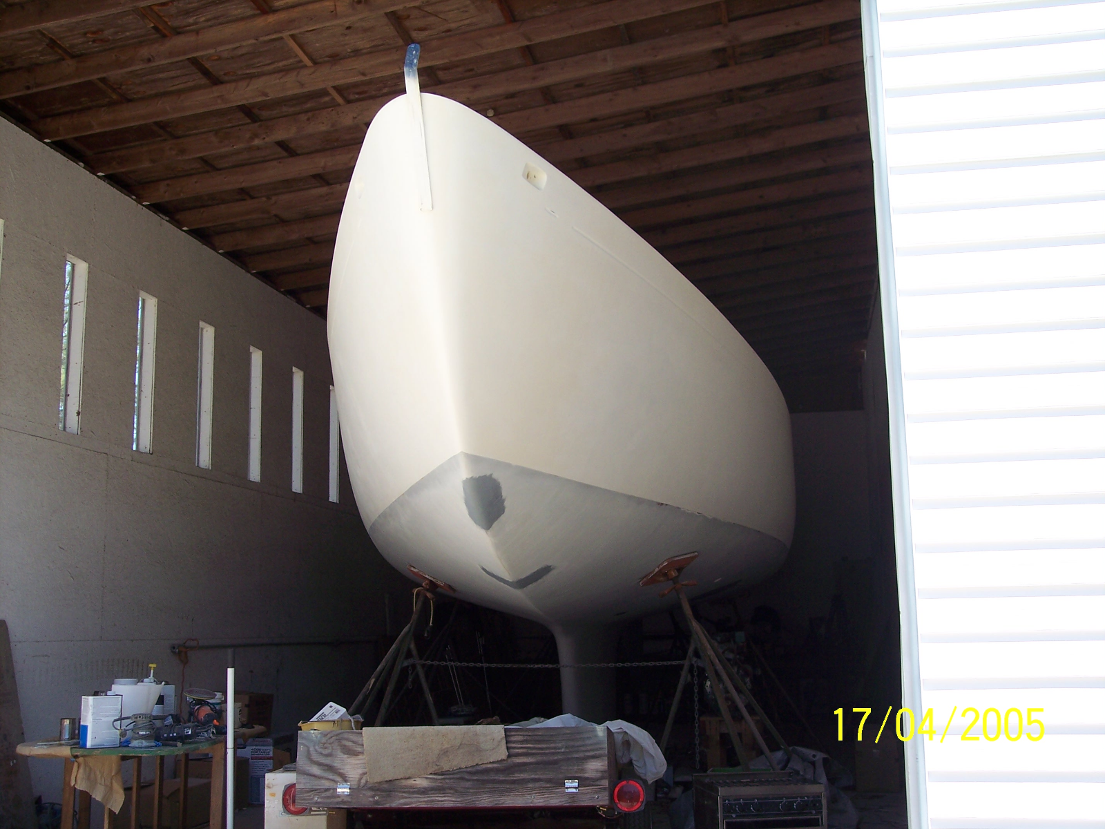 Sailboat Cal 40 Project Hull and Spars
