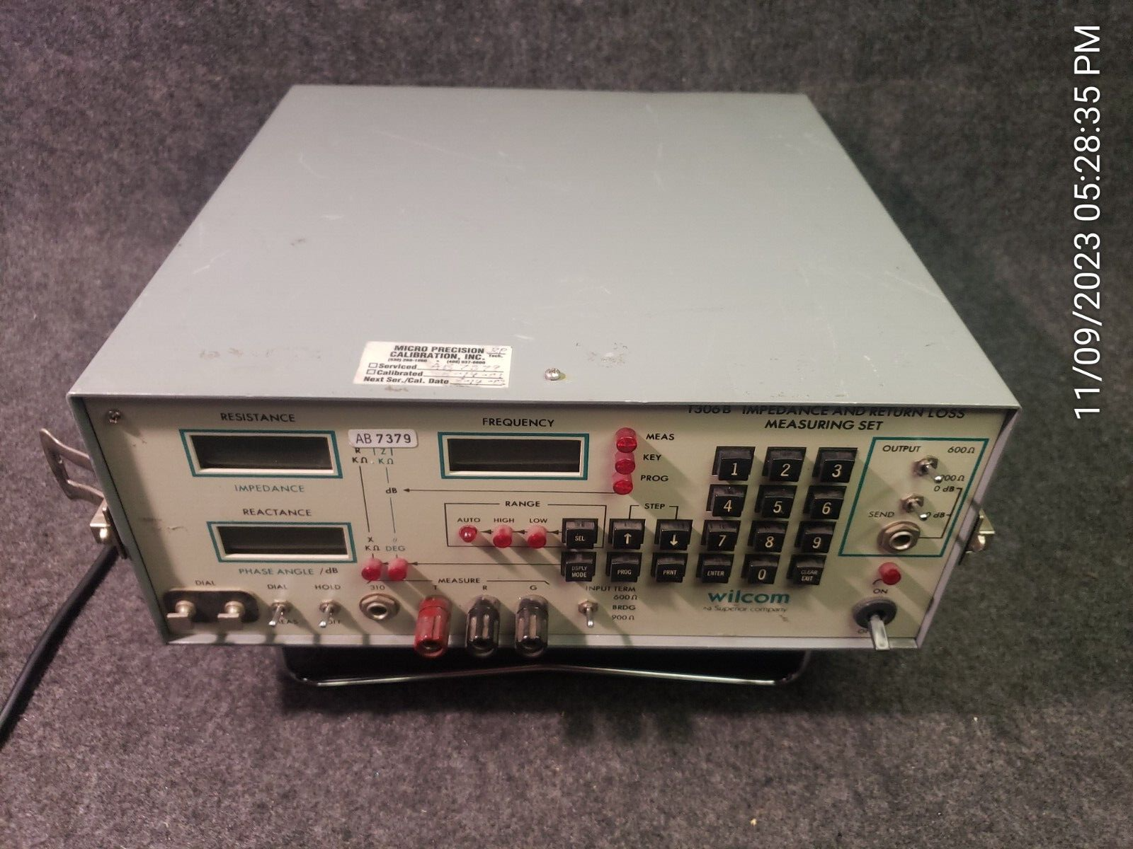 PLANTRONICS Wilcom T306B, Impedance and Return Loss Measuring (ShlF 1-4)........