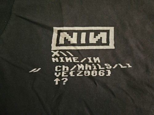 NIN 2007 ツアーTシャツ Mサイズ オリーブ Made in USA マリリンマンソン '07 ツアーTシャツ【送料込み メルカリ便