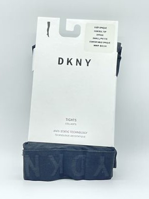 DKNY Cozy Comfortable Opaque Control Top Tights, Black, Small/Petite,DYF020,1 CT