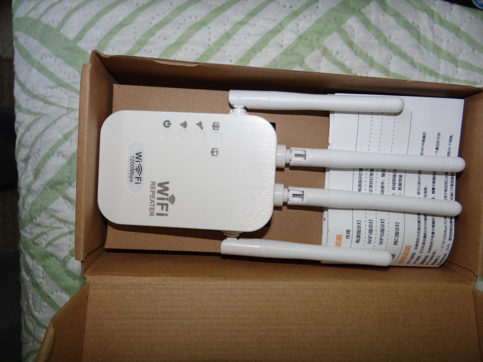 OURLIFE Dual Band WiFi Repeater 1200Mbps Extender CP-0085