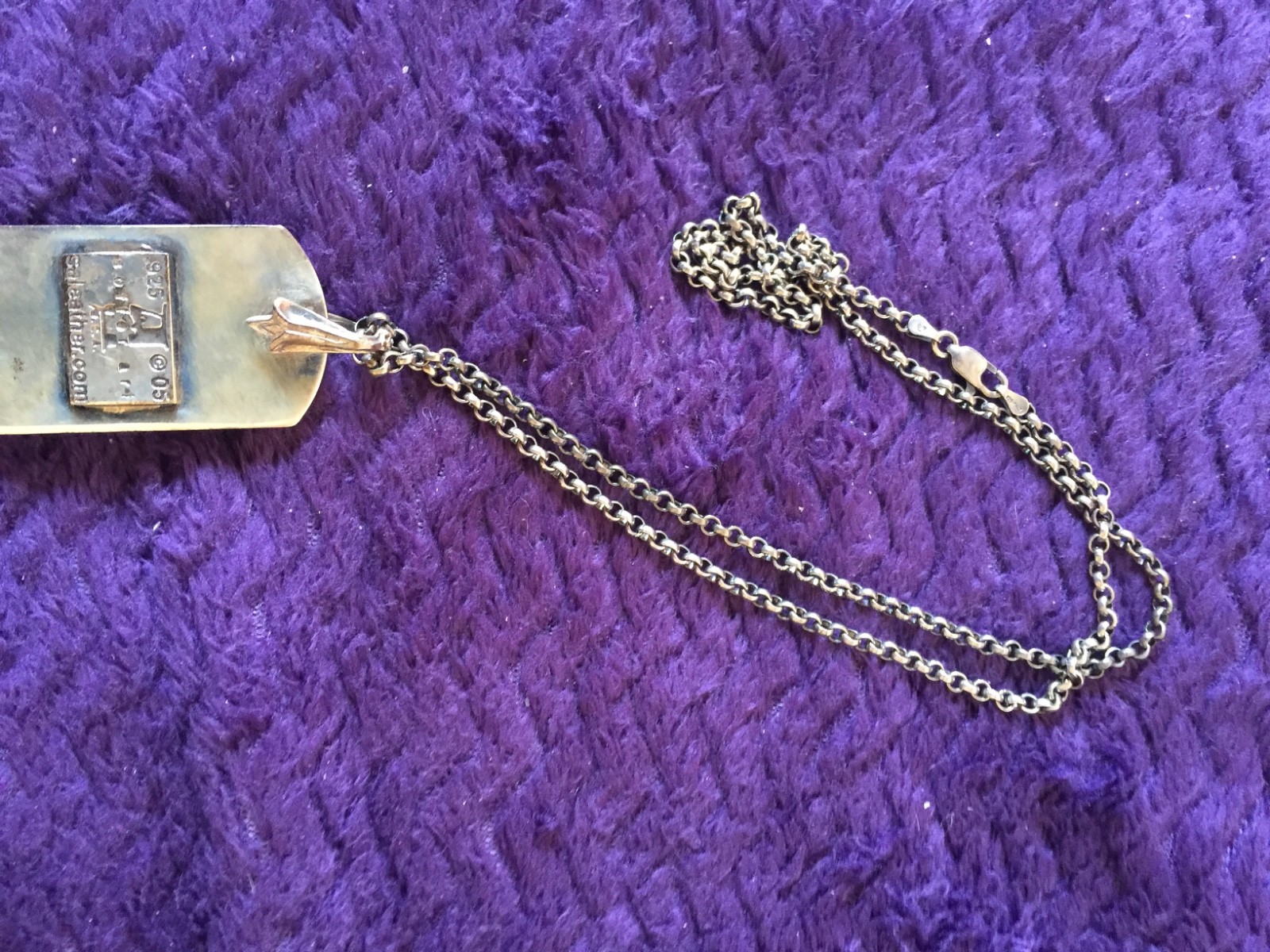 Ari Soffer amethyst-inlay eyed Gothic skull arsenal silver pendant and chain