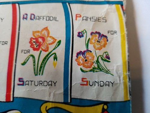 Sewing Transfer Pattern 215 VOGART A Flower A Day Vtg Embroidery Painting Apron