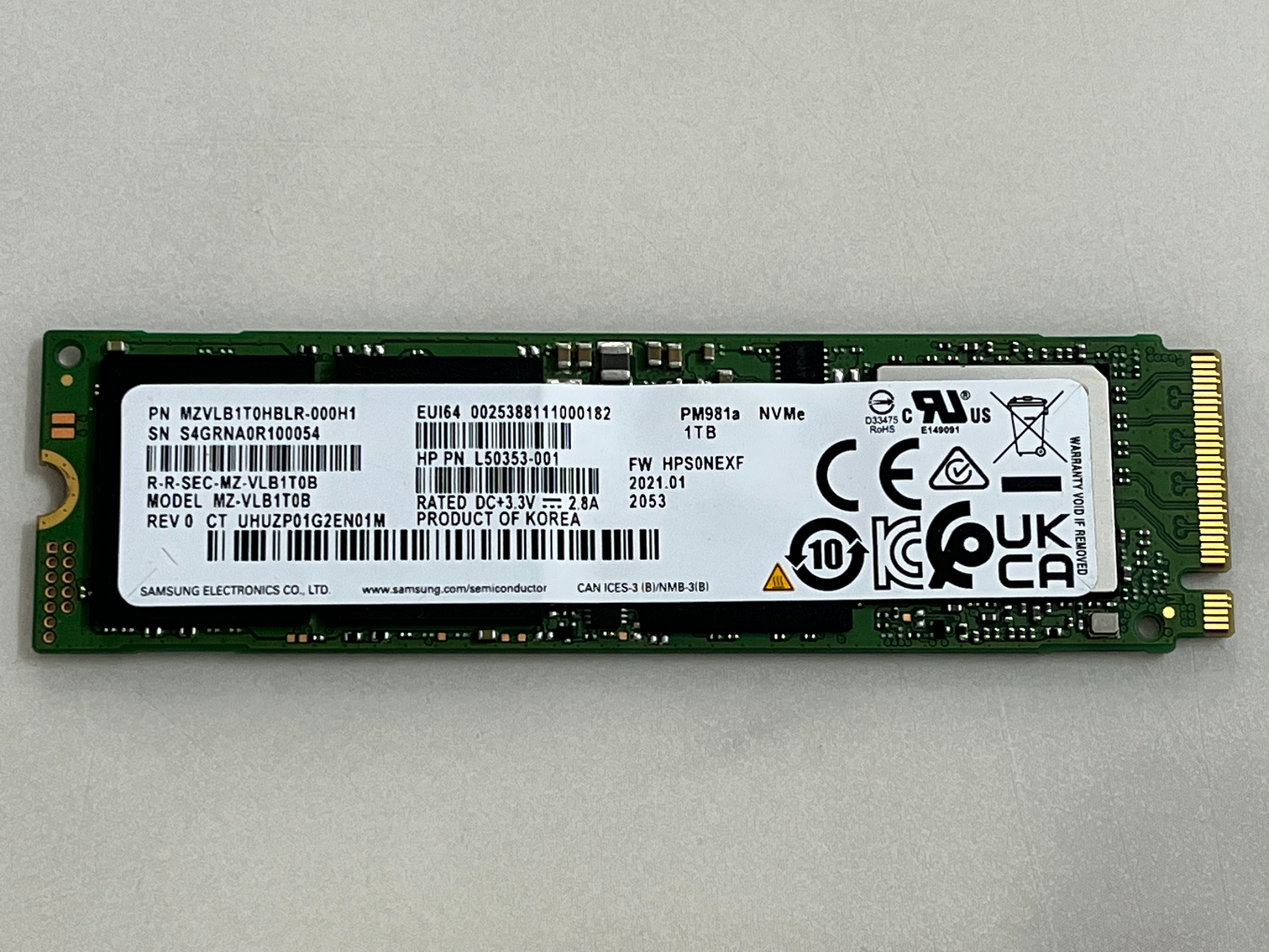 サムスン NVMe SSD PM981a M.2 2280 Amazon.com: PM981a Nvme m.2 2280 Interface Internal Solid