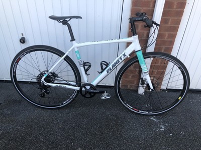 planet x full monty sram apex 1 flat bar gravel bike