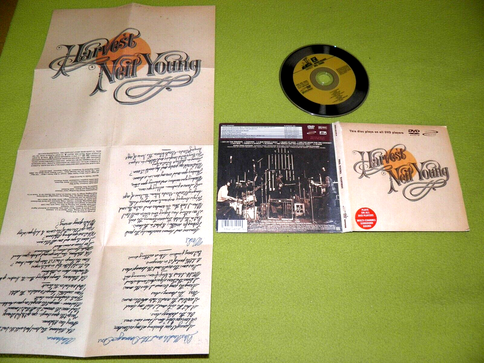 Neil Young – Harvest, E.U. Reprise Records – 9362-48100-9 30th Anniversary Multichannel DVD-Audio Neil Young – Harvest, E.U. Reprise Records – 9362-48100-9 30th Anniversary Multichannel DVD-Audio