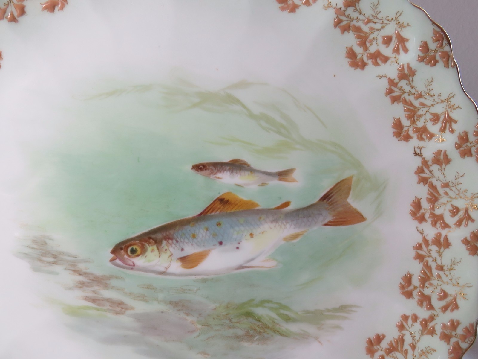 Antique Doulton Burslem 1891 Fish Plate England