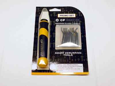 NEW CP GRAT-EX SMART DEBURRING TOOL SET 10 BLADES + HANDLE FOR METALS / PLASTIC