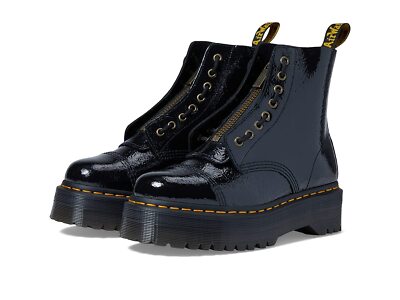 Женские ботинки Dr. Martens Sinclair Потертые лакированные ботинки на платформе