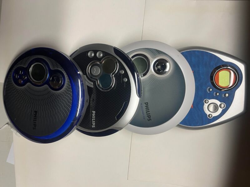 Philips Portable Cd Player Walkman Factory Service &Tested 45 Sec.  Esp