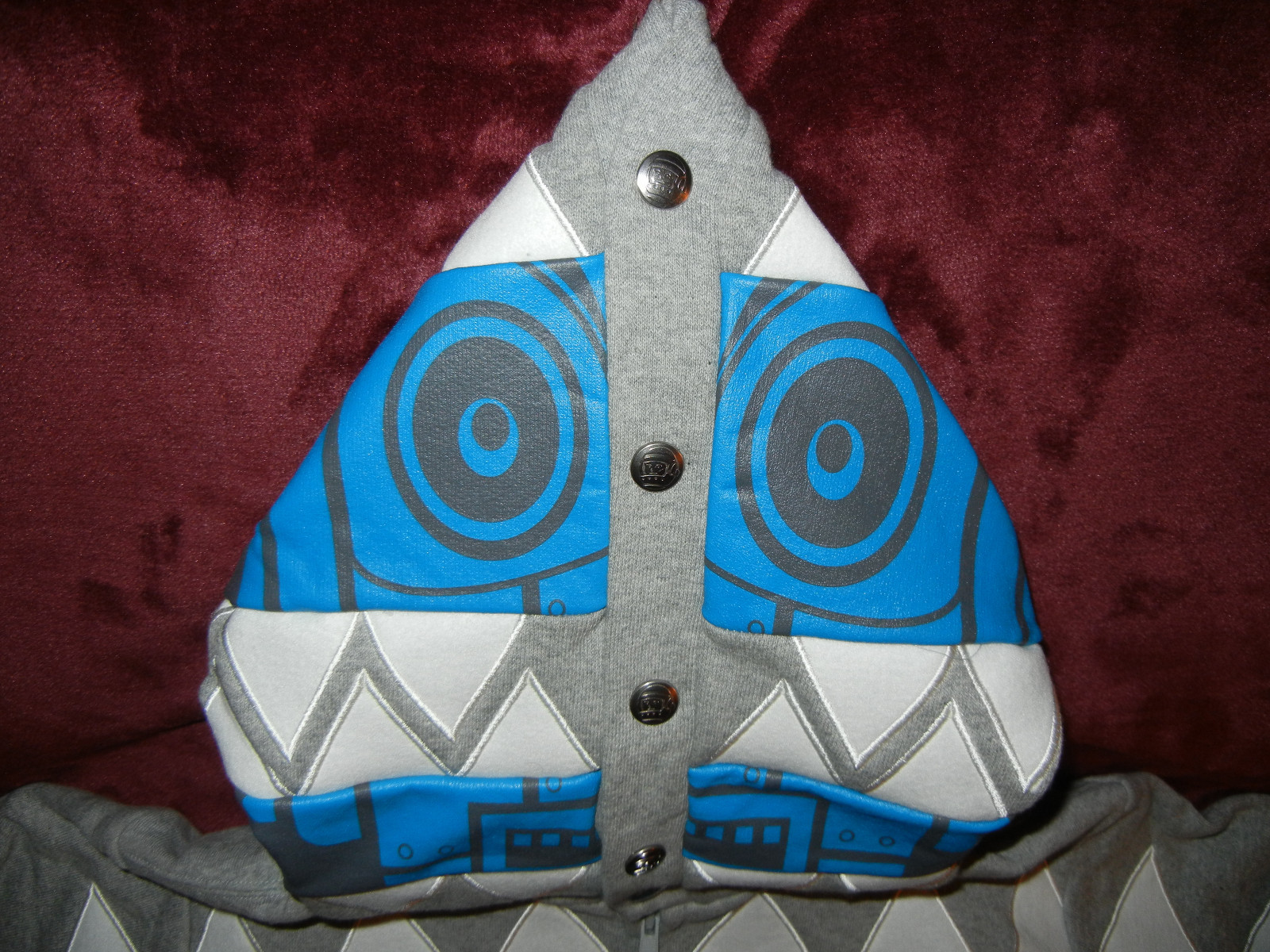 Pre-owned Billionaire Boys Club S05 Robot Hoodie Blue Xl Xs Xxl Pharrell Bbcicecream Ds In Gray