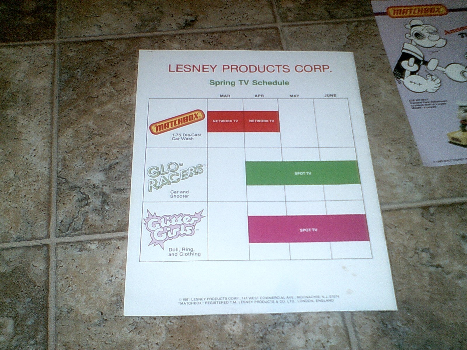 1982 Lesney Matchbox Dealers Spring Catalog Hard to Find