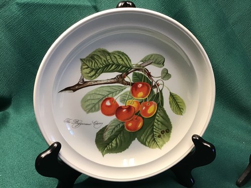 Set 4 PORTMEIRION  POMONA Sunken Bread Dessert Plates FRUIT Design England 7-3/8