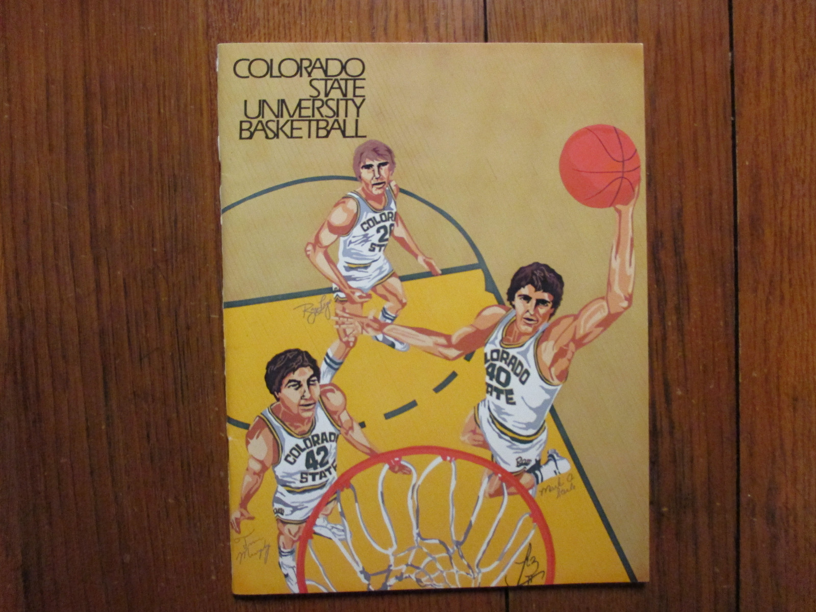 1982 Colorado State Men's Basketball Guide(18 Sign/w/TONY McANDREWS/MARK STEELE)